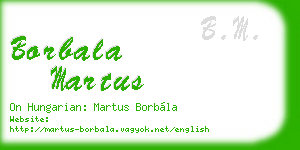 borbala martus business card